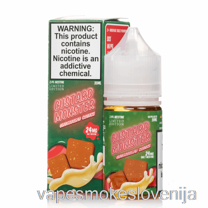 Vape Slovenija Gingerbread Crunch - Custard Monster Salts - 30ml 24mg